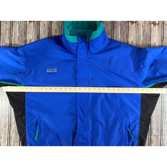Columbia Bugaboo Oversize Radial Sleeve Jacket sz XL  blue turquoise Vintage - Picture 6 of 8